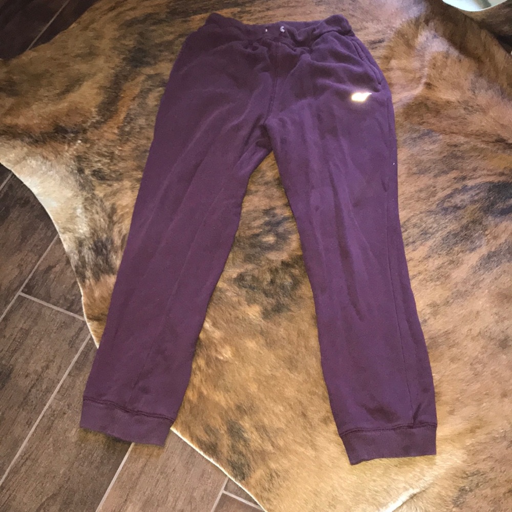 Burgundy boys large joggers